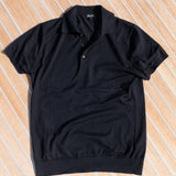 The Cashmere Silk Cotton Blend Short Sleeve Polo