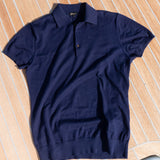 The Cashmere Silk Cotton Blend Short Sleeve Polo