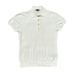 The Cashmere Silk Cotton Blend Short Sleeve Polo