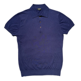 The Cashmere Silk Cotton Blend Short Sleeve Polo
